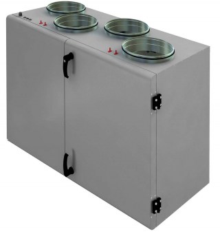 UniMAX-P 800VW Компактная приточно-вытяжная установка (вертикальный выброс) Shuft с водяным нагревателем